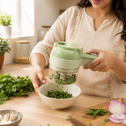NUVORA ChefPro | SwiftPrep 4-in-1 Electric Vegetable Chopper