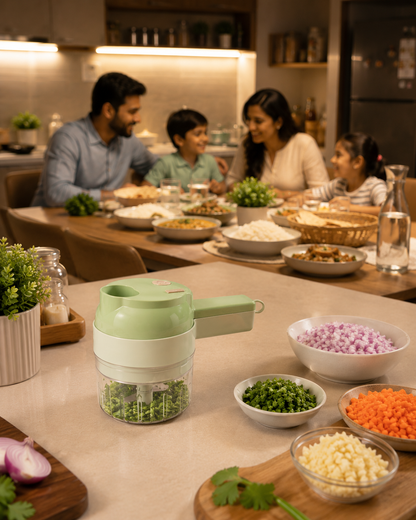 NUVORA ChefPro | SwiftPrep 4-in-1 Electric Vegetable Chopper